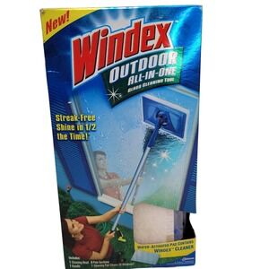 Windex Outdoor All In One Glass Cleaning Tool Telescoping Window Cleaner Sealed